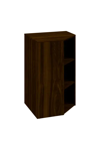 CV 3 - 7 skříň rohová, pravá, 1100x700x700, ořech královský